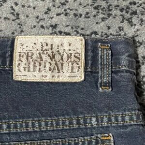 Marithe Francois Girbaud Baggy Shorts Mens 36 (Fits 34") Black Denim Y2K Faded